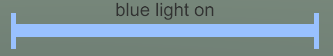 Blue line in scene for the blue light
