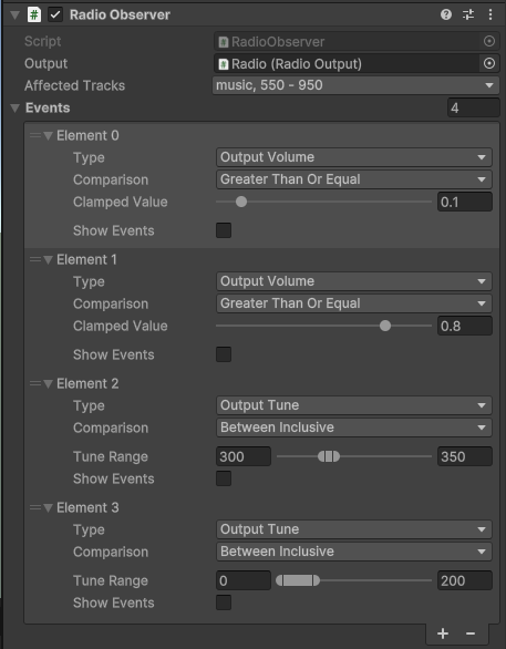 RadioObserver example